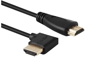 BOLONGKING Baolongking kabel HDMI, 90-stopniowy pozłacany wysokiej prędkości HDMI męski na męski lewy kąt kabel 60 Hz, 4K 2K (M/M lewa - prawa) (1 m)
