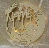 Schlummerlicht24 Nachtlicht „Sweet Dreams“, Geschenk zur Geburt oder Taufe mit Namen nach Wunsch, LED-Leuchte für das Kinderzimmer oder Babyzimmer, handgemacht - 2