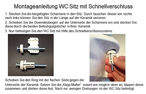 WC Sitz Klobrille Farbe Weiss, Duroplast - 4