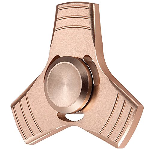 Hand Fidget Spinner Toys,KOSUNG Premium Ultra Speed Pure Copper & Alloy Bearing Stress Reducer for Adults & Kids (Tri-gold)