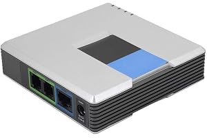 VoIP-gateway, nätverksrouter, 2-portadapter SIP-RJ45-kabel för PAP Internet-telefon, telefonadapter med 2 portar för Voice-over-IP
