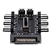 Produktbild rokoo SATA 1 bis 8 Lüfter Hub 12 V 3Pin Stromversorgung Splitter Adapter PC Lüfter