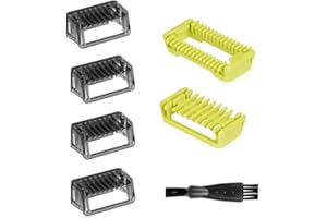 Eniyou 7pcs Kompatibel Mit Philips One Blade AufsäTze Aufsatz ZubehöR Trimmaufsatz Ersatzklinge Klingen Pro FüR MäNner AufsäTze Aufsatz FüHrungskammStoppelkäMme Haut KöRperkamm Und BüRste Trimmaufsatz