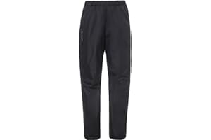 VAUDE Damen Women's Fluid Full-Zip Pants Regenhose, Schwarz, 38 EU