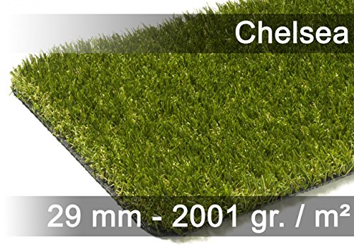 Chelsea - tapis type luxe gazon artificiel - pour jardin, terrasse, balcon - vert 13 tailles disponibles
