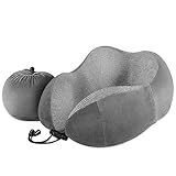 Reisekissen Nackenkissen - Luxsure Weiches Memory Foam Baumwolle U-Förmiges Nackenhörnchen Nackenstützkissen für Erwachsene & Kinder-Flugzeug, Zug, Auto, Büro oder Camping Nicht aufblasbar (Grau) Reisekissen Nackenkissen - Luxsure Weiches Memory Foam Baumwolle U-Förmiges Nackenhörnchen Nackenstützkissen für Erwachsene & Kinder-Flugzeug, Zug, Auto, Büro oder Camping Nicht aufblasbar (Grau)