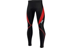 FDX Men’s Cycling Tights, 3D Padded, Thermal, Water Resistant, Lightweight, Super Roubaix Fabric, Winter Cycle Trousers, Bike Riding Pants, Highly Elasticated Bicycle Leggings