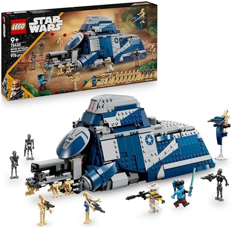 LEGO Star Wars 75435 MTT Separatista Battaglia di Felucia - Giocattolo Interattivo con Speeder, 2 Minifigure e 10 Figure di Droidi - Regalo per Bambini da 9 Anni in su Fan delle Guerre dei Cloni