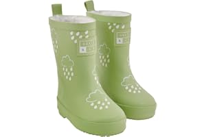 Grass & Air Glacial Green Colour-Changing Kids Wellies, Unisex Childrens Welly Boots for Babies, Toddlers and Children