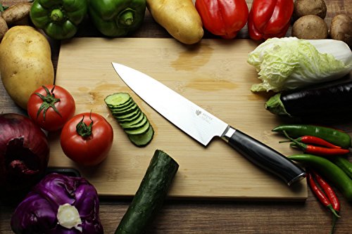 SWITYF VG-10 Hochwertige Japanische Stahl-Kochmesser ist ein Spezialmesser Das 205mm lang und mit hohen Kohlenstoffgehalt ist Das Micarta Handgriff wurde mit Verbundwerkstoff ergonimisch entwickelt Das Damaskus-Muster ist Wunderschön DDCK-TK - 3