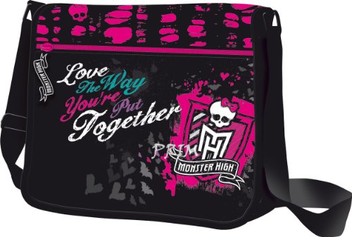 Preisvergleich Produktbild MONSTER HIGH, GROSS, A TRAGERIEMEN POSTIER GROSSE UMHÄNGETASCHE, LIZENZ MATTEL-NEU