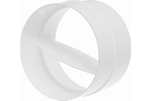 Repa Market 4" Inch / 100 mm Duct Backdraft Blockers - Pipe Connector with Backdraught Shutter - Backflow Preventer - Dryer Vent Adapter - Inline Air Extractor - Pipe Line Coupler with Valve