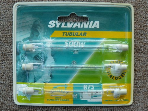 Preisvergleich Produktbild Dreierpack Sylvania Halogenstab 500W, R7s, 118mm