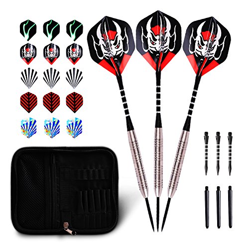 Winline 24 Gramos Dardos Negros de 80% Tungsteno con Puntas de Acero