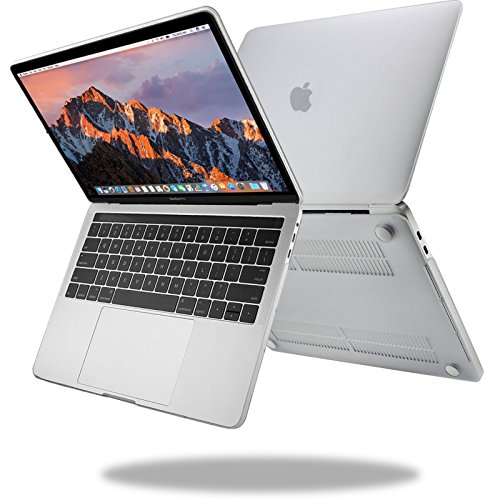 MacBook Pro 13 Hülle 2016, Infiland Ultra Slim Hochwertige Matt Gummierte Hartschale Tasche Schutzhülle Snap Case für NEUESTE 13-zoll MacBook Pro 13″ (2016 Freisetzung) A1706 / A1708(Transparent) - 2
