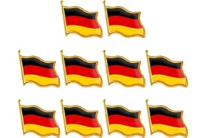 UENXRXE 10 Stück Anstecker pin Deutschland pin Deutschland Flagge Pin Anstecknadel Flaggenpin klein Flaggen Button Pins Germany Badges
