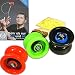 Produktbild Yoyo Einsteiger-Set: 1x Jojo Velocity, 1x Trick Lern DVD, 1x Fingerprotector + 7 Yo-Yo Ersatzschnüre (Schwarz)
