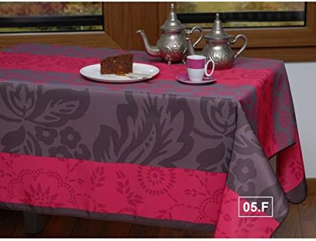 Jeff – Round Stain-Resistant Tablecloth – Fuchsia Pink - 160 cm