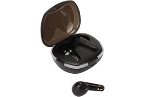 Bezprzewodowe Słuchawki Douszne z redukcją Szumów, Bluetooth 5.3 Bass Surround w Zestawie Słuchawkowym, IPX7 Wodoodporne Sportowe Słuchawki Douszne do Telefonów Tablety Laptopy