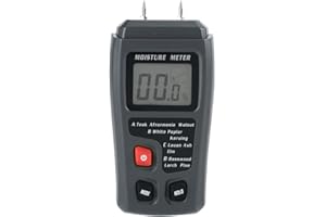 OUMEFAR cyfrowy miernik wilgotności drewna lcd, tester wilgotności czujnik wilgotności drewna do drewna materiał budowlany drewno opałowe ściany papierowa podłoga