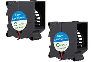 Furiga Ventilateur 24 V 4020 40 x 40 x 20 mm Turbo Extrudeuse Refroidissement 2 broches pour imprimante Voron 2.4 Artilley Sidewinder X1 X2 Genius CR10S Pro V2 3D