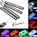 Produktbild Lychee 4x 9 LED Streifen Innenbeleuchtung Auto Lichtleiste mehrfarbliche LED Leuchten Kit Set mit Sound Active Funktion und kabelloser Fernbedienung