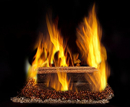 ORA-TEC Golden Flame Kaminfeuer Dauerbrenner für 2-3 Stunden Kaminfeuerscheit, Brennstoff für Kamin, Holz- und Kachelofen - 2