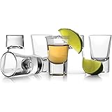 VILON Premium Heavy Base Shot Glass Set 6 | Whisky Liqueur Spirits Mini Shot Glasses for Vodka, Taquila|40 ML | Transparent (