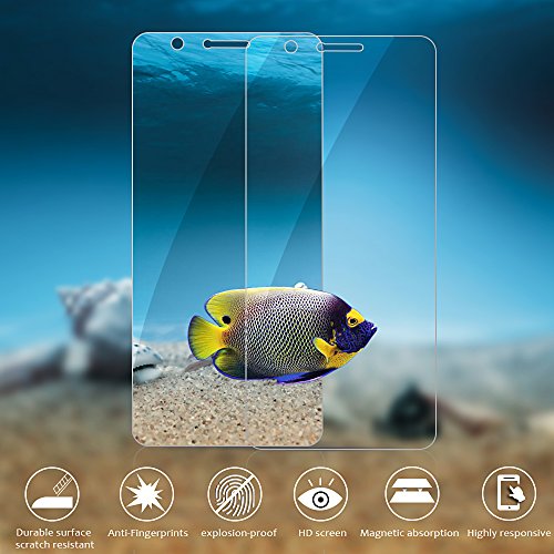 3-Unidades Cristal Templado para Huawei Honor 8 CRXOOX Protector de Pantalla de Vidrio Templado Transparencia Total 9H Dureza Resistente a Aguas  Golpes  Ara  azos  Antihuallas