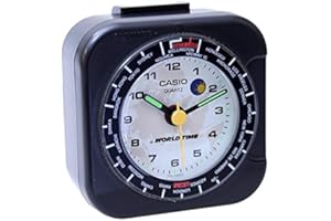 SMIORAS Despertador Analogico Casio TQ-130-U-1B Analógico para Unisex Color Negro