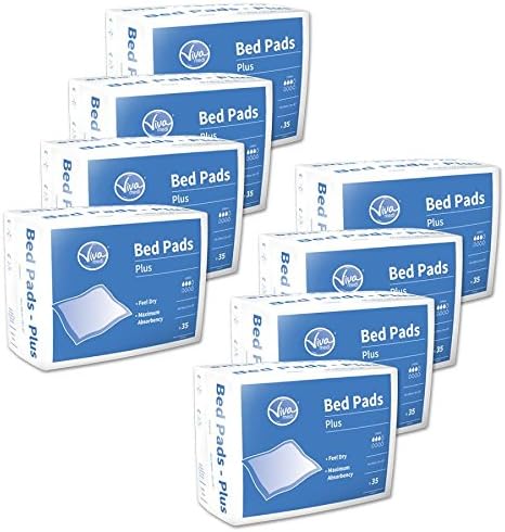 Viva Medi Bed and Chair Pad - 60 x 90cm Plus (1500ml) Pack of 35 (8 x PACKS)