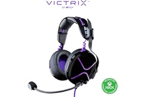 PDP Victrix Pro AF Wired Professional Esports Gaming Headset with Cooling: Xbox Series One, Xbox Series S | X, PC, Windows 10 Computer - Black / Purple