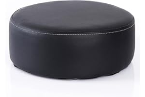 SJH Waterproof Leather Stool,Ottoman Foot Rest Stool,Outdoor Footstool,Chair Booster Seat Cushion,Small Garden Footstool,Office Footrest