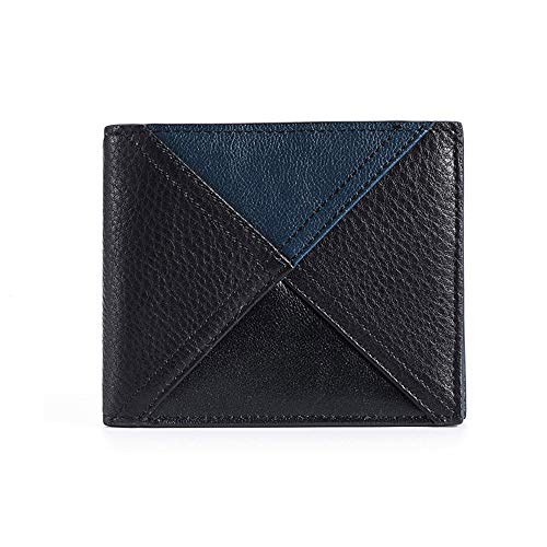 Preisvergleich Produktbild KTCLJ Geldbeutel MäNner Herrenbrieftasche Kurzes Leder Dünner Führerschein Weiches Wildleder Handgefertigt