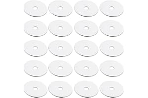Lot de 20 autocollants Asudaro Presta Valve Adhésif PVC Accessoire vélo MTB et route Blanc