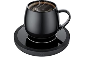 BTOYM Smart Cup/Mug Warmer with 3 Temperature Settings Electric Beverage Warmer Plate Auto Shut Off, Coffee, Tea and Milk for Office Home Desk Use (Cup Not Included)