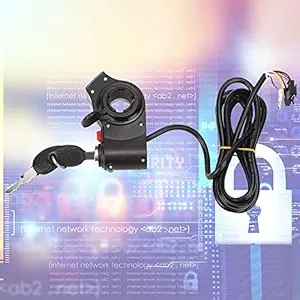 Electric Scooter Thumb Throttle, Red Screen Thumb Lock and Switch Electric Scooters Bike Bicycle Throttle with Battery Voltage Display Thumb Throttle Ebike Throttle Grip Accessories