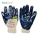 Produktbild daptez® 3x offener Rücken Jersey gefüttert Nitril Handschuhe schwere Robuste Konstruktion Arbeiten Baumeister