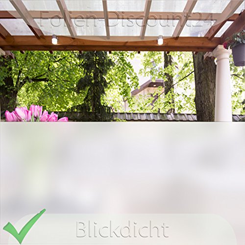 (EUR 4,17 / Quadratmeter) Sichtschutzfolie Milchglasfolie Sandstrahlfolie SATINIERT PREIS TIP! 1 Meter x 1,20 METER TOP