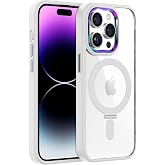 BUFF LABS iPhone 14 Pro Max İle Uyumlu BumperMag Kılıf (Beyaz)