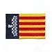 Produktbild hegibaer 30 x 20 mm Palma de Mallorca Flagge Balearen Patch Aufnäher Aufbügler 1121 Mini