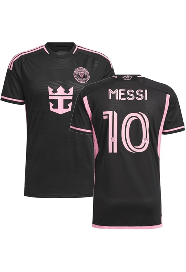 Inter Miami Black Messi 10 Jersey with Printed Shorts for (Boys