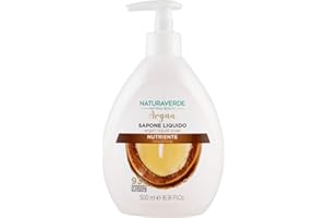 Naturaverde | Natural Beauty - Sapone Liquido Argan, Sapone Liquido Mani, Sapone Mani, Sapone Viso, Sapone Liquido Mani Detergente, Nutriente, 500ml