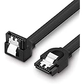 SANEC 40 cm Sata Data Cable - 90 Degree - Metal Clip