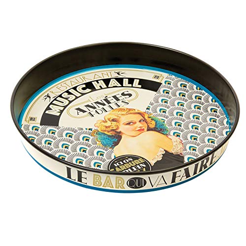 Natives - Bandeja Redonda de Metal con diseño de los años Locos