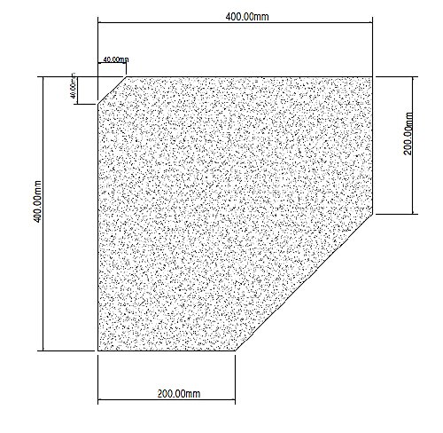 Set: Glasregal Ecke 55 cm Klarglas mit Clip XL blau / PENTAGON /Platz für Kabel - 2