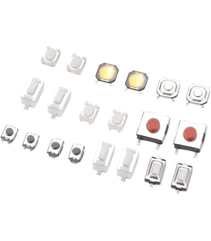 Chanzon SPST Momentane Toetsschakelaar 6x6x5mm - 20 Stuks Tactile Switch Voor Arduino Breadboard PCB
