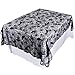 Produktbild CLEAVE WAVES Halloween Tischdecke Rechteckige Polyester Spitze Tischdecke Schwarz Spinnennetz Tischdecke Für Scary Movie Nights Tischdekoration 60 X 84 Zoll