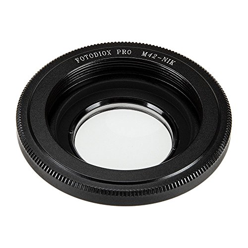 Fotodiox Pro Adaptateur de monture d objectif avec objectif 1 4x de correction pour une mise au point - pour Objectif M42    Cam  ra Nikon comme D7200  D5000  D3000  D300S ET D90 DX
