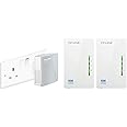 TP-Link TL-WPA4220T KIT 2-Port Powerline Adapter WiFi Starter Kit, Range Extender, Broadband/WiFi Extender, WiFi Booster/Hotspot, No Configuration Required, UK Plug